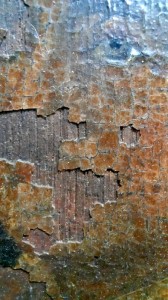 détail avant la restauration                               