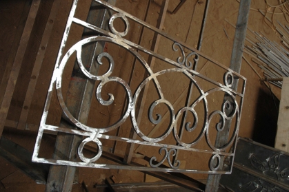 grille de garde corps en fer forgé    