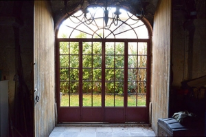 Porte de serre en fer   