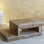 Table basse coulissante en Noyer