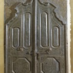Portes de temple Jaïn, en bois lourd, revétues d'une feuille de laiton